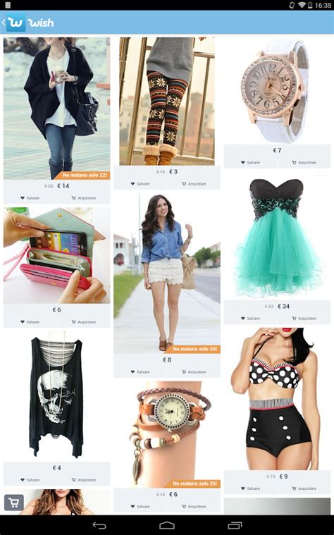 wish tienda online catalog.